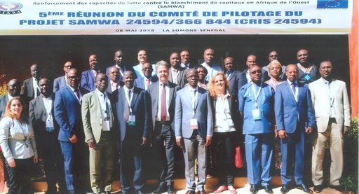 Participants at an AML/CFT training workshop