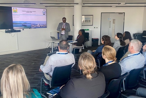 FIA Director-General presenting to Jersey FIU staff